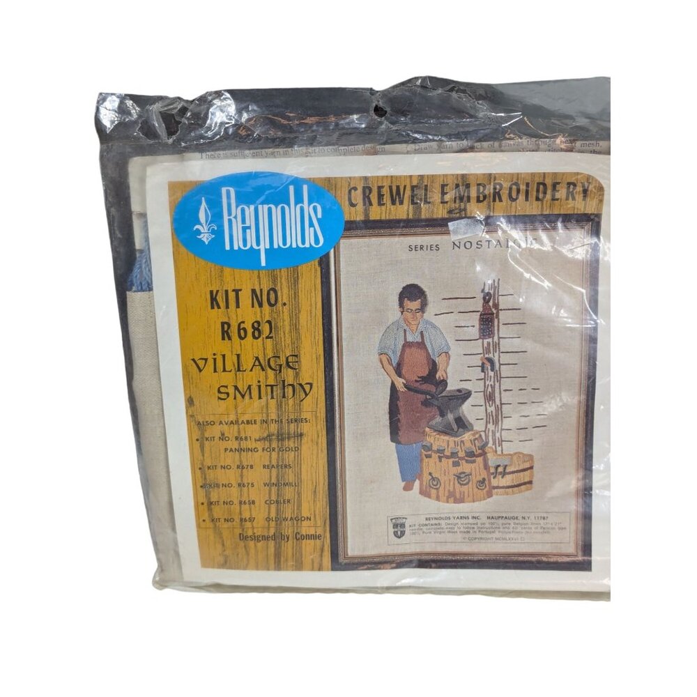 Reynolds Village Smithy Embroidery Kit No. R682 Nostalgic Series